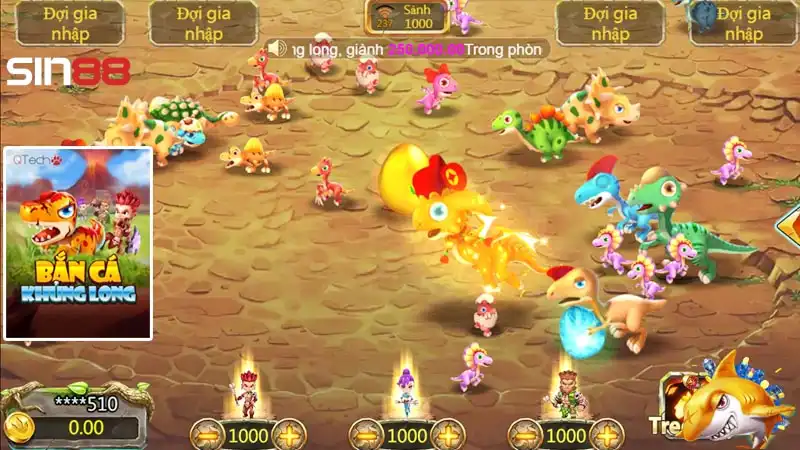 Thủ thuật bắn đạn theo nhịp hiệu quả trong game Bắn cá khủng long