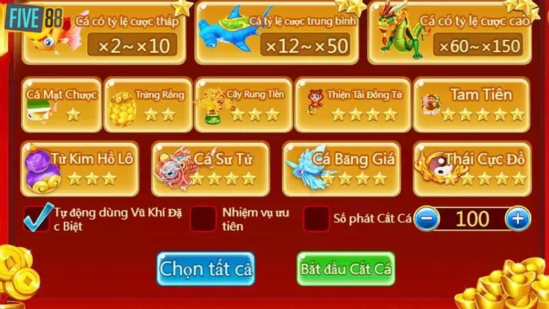 Cược thủ Tiên bắn cá hãy lưu tâm những kinh nghiệm dễ thắng